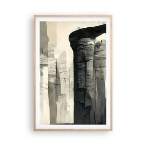 Poster in einem Rahmen aus heller Eiche - Majestät der Antike - 61x91 cm