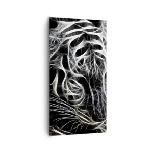 Bild auf Leinwand - Leinwandbild - Eine Studie über die Leichtigkeit der Katze - 65x120 cm