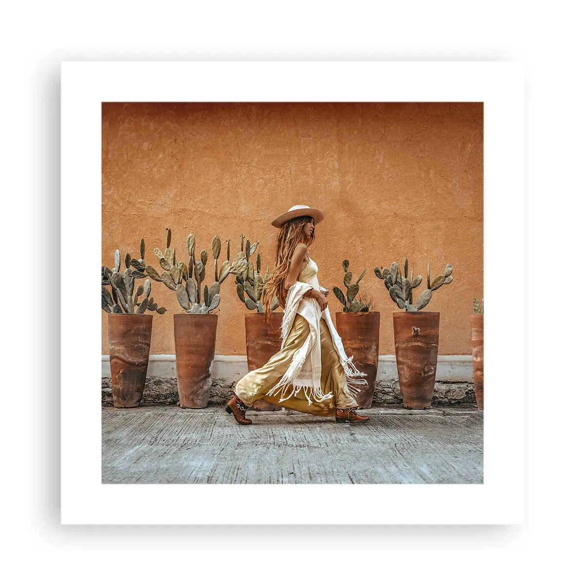 Poster - Hippie-Stil - 40x40 cm