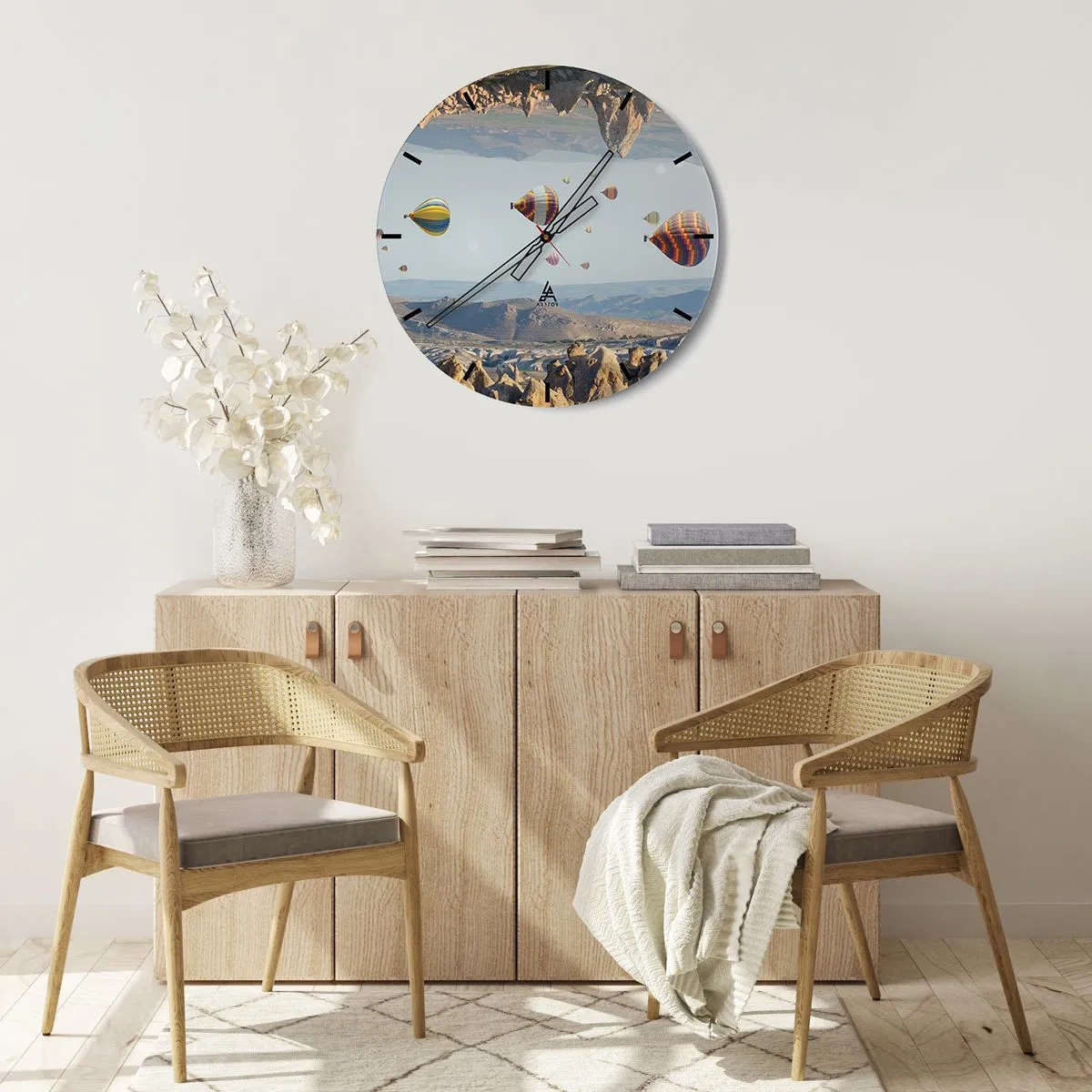 Wanduhr - Glasuhr - Hier ist alles möglich - 40x40 cm