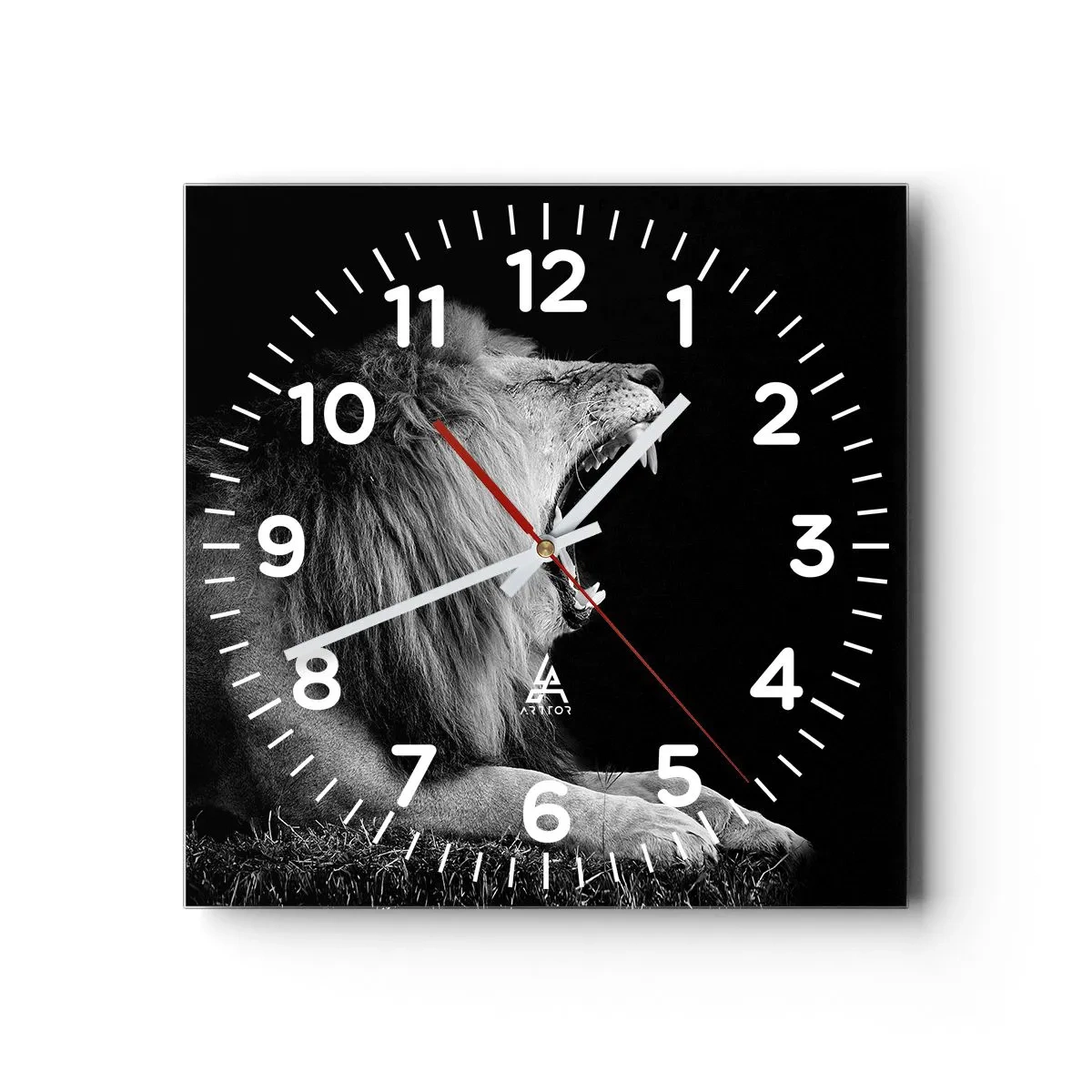 Wanduhr - Glasuhr - Ohne Zweifel - 30x30 cm