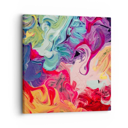 Bild auf Leinwand - Leinwandbild - Die Geburt der Farben - 30x30 cm