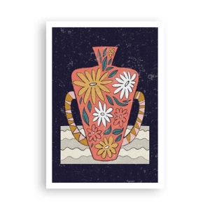 Poster - Bemalter Krug - 70x100 cm