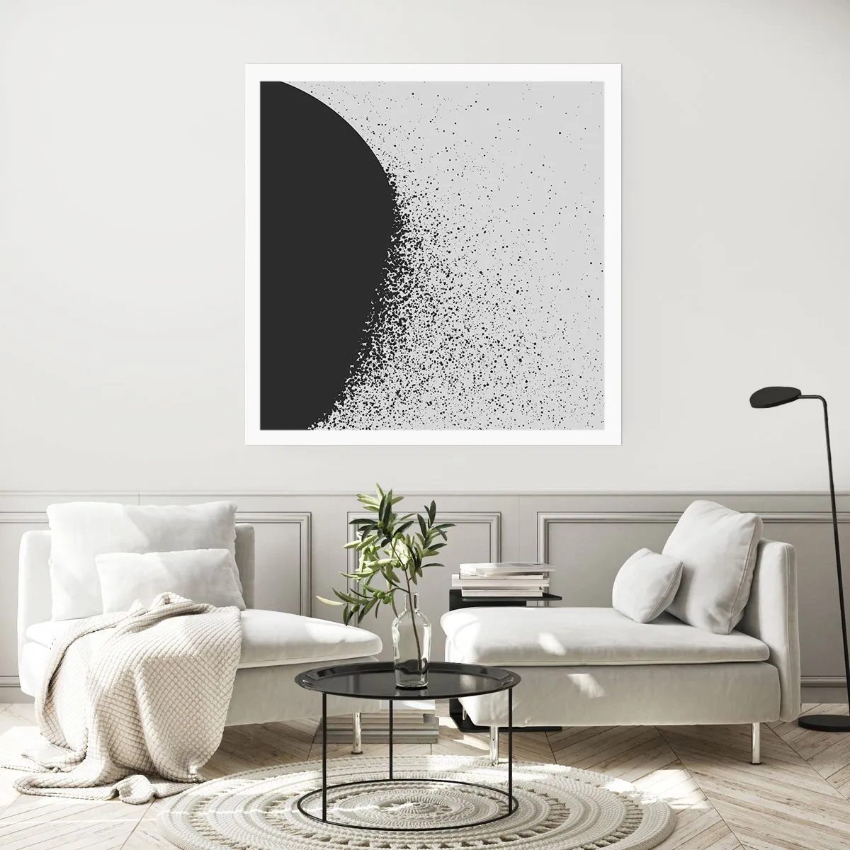 Poster - Bewegung von Molekülen - 50x50 cm