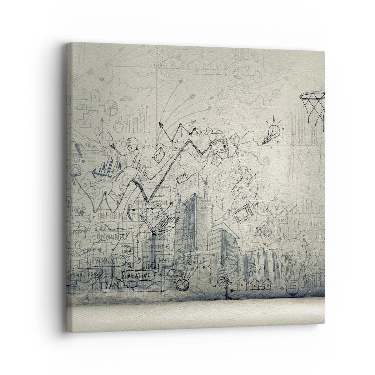 Bild auf Leinwand - Leinwandbild - Mein tolles Stadtleben - 30x30 cm