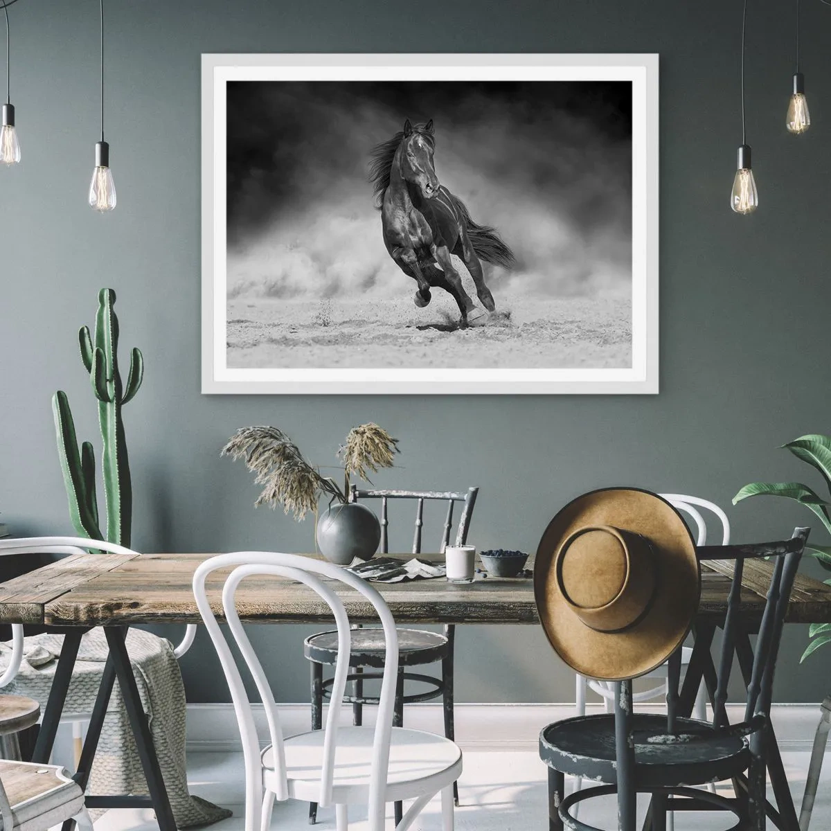 Poster in einem weißen Rahmen - Würdig des Emirs selbst - 100x70 cm