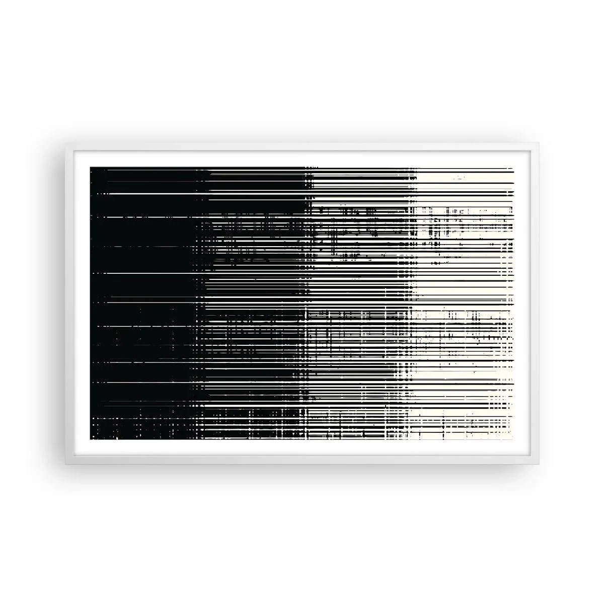 Poster in einem weißen Rahmen - Wellen und Vibrationen - 91x61 cm