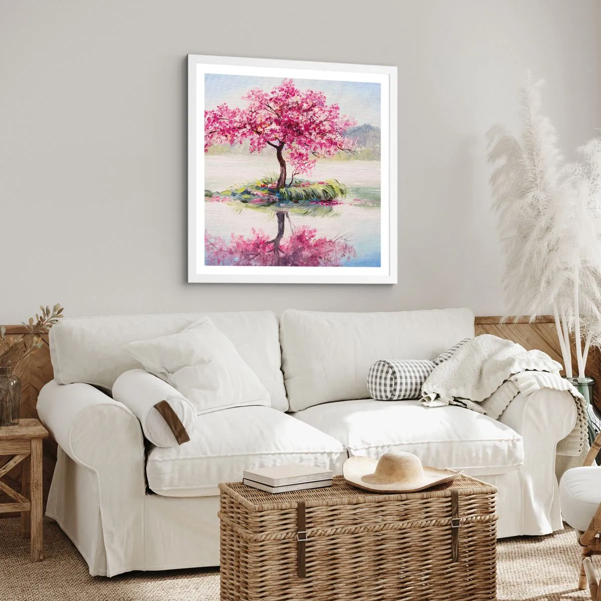 Poster in einem weißen Rahmen - Der Ritus des Frühlings - 50x50 cm