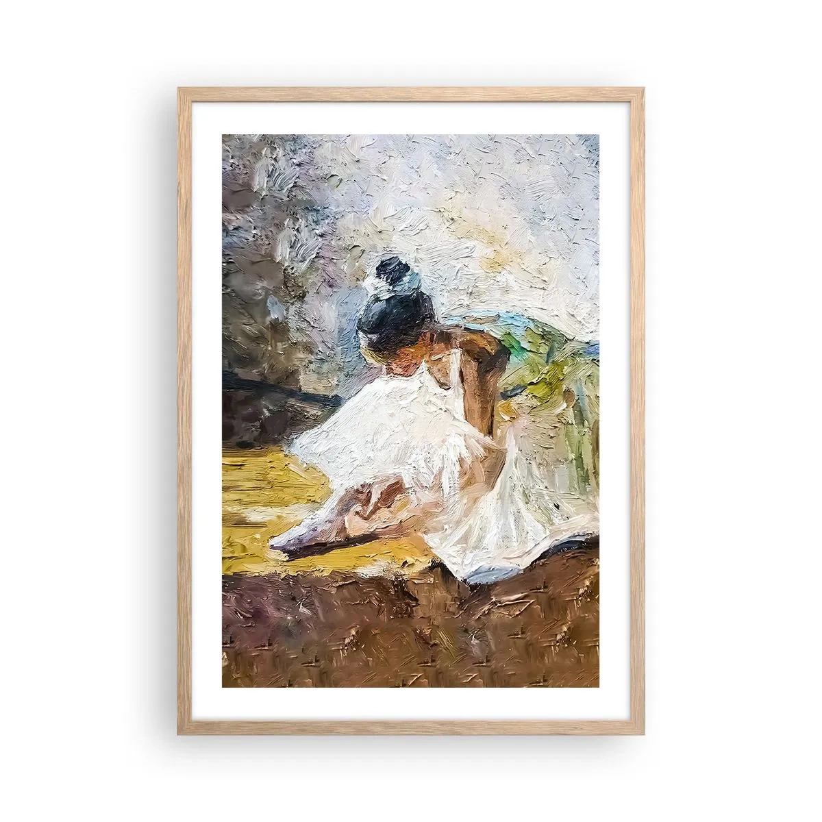 Poster in einem Rahmen aus heller Eiche - Aus einem Gemälde von Degas - 50x70 cm