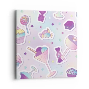 Bild auf Leinwand - Leinwandbild - Dass es jeden Tag ein Geburtstag wäre - 30x30 cm