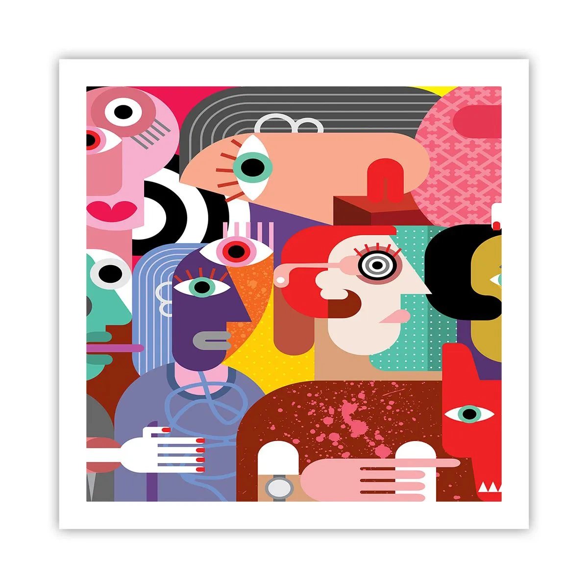 Poster - Wir sind von Herrn Picasso - 60x60 cm