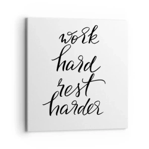 Bild auf Leinwand - Leinwandbild - Lebensbalance - 70x70 cm