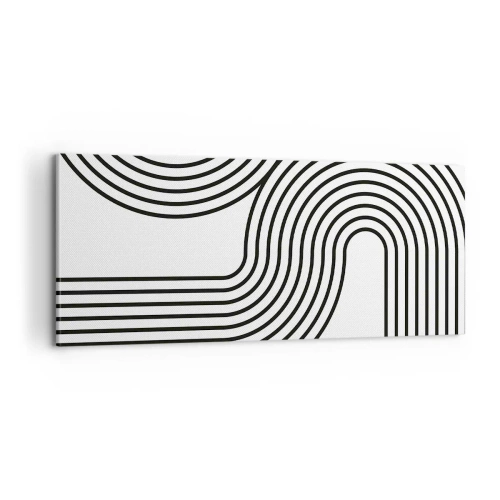 Bild auf Leinwand - Leinwandbild - An der Kurve - 100x40 cm