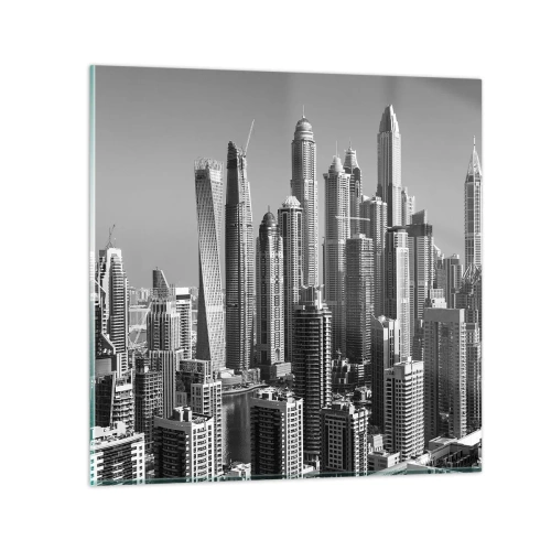 Glasbild - Bild auf glas - Stadt in der Wüste - 30x30 cm