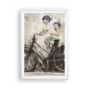 Poster in einem weißen Rahmen - Richtig oder falsch? - 61x91 cm