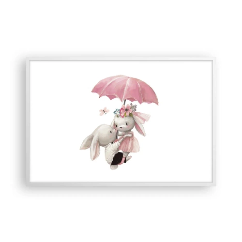 Poster in einem weißen Rahmen - Das ist eben Liebe - 91x61 cm