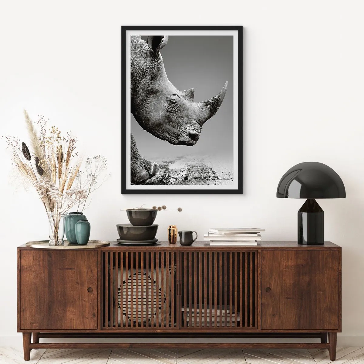 Poster in einem schwarzem Rahmen - Unaufhaltsame Stärke - 40x50 cm