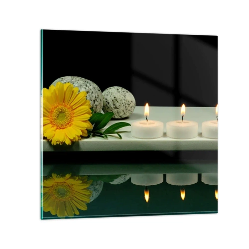 Glasbild - Bild auf glas - Beruhigung der Sinne - 30x30 cm