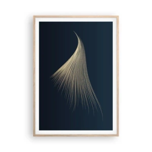 Poster in einem Rahmen aus heller Eiche - Wie das Haar eines Engels - 70x100 cm