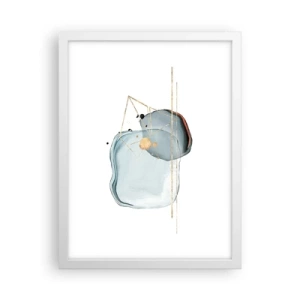 Poster in einem weißen Rahmen - Eine Studie über Tropfen - 30x40 cm