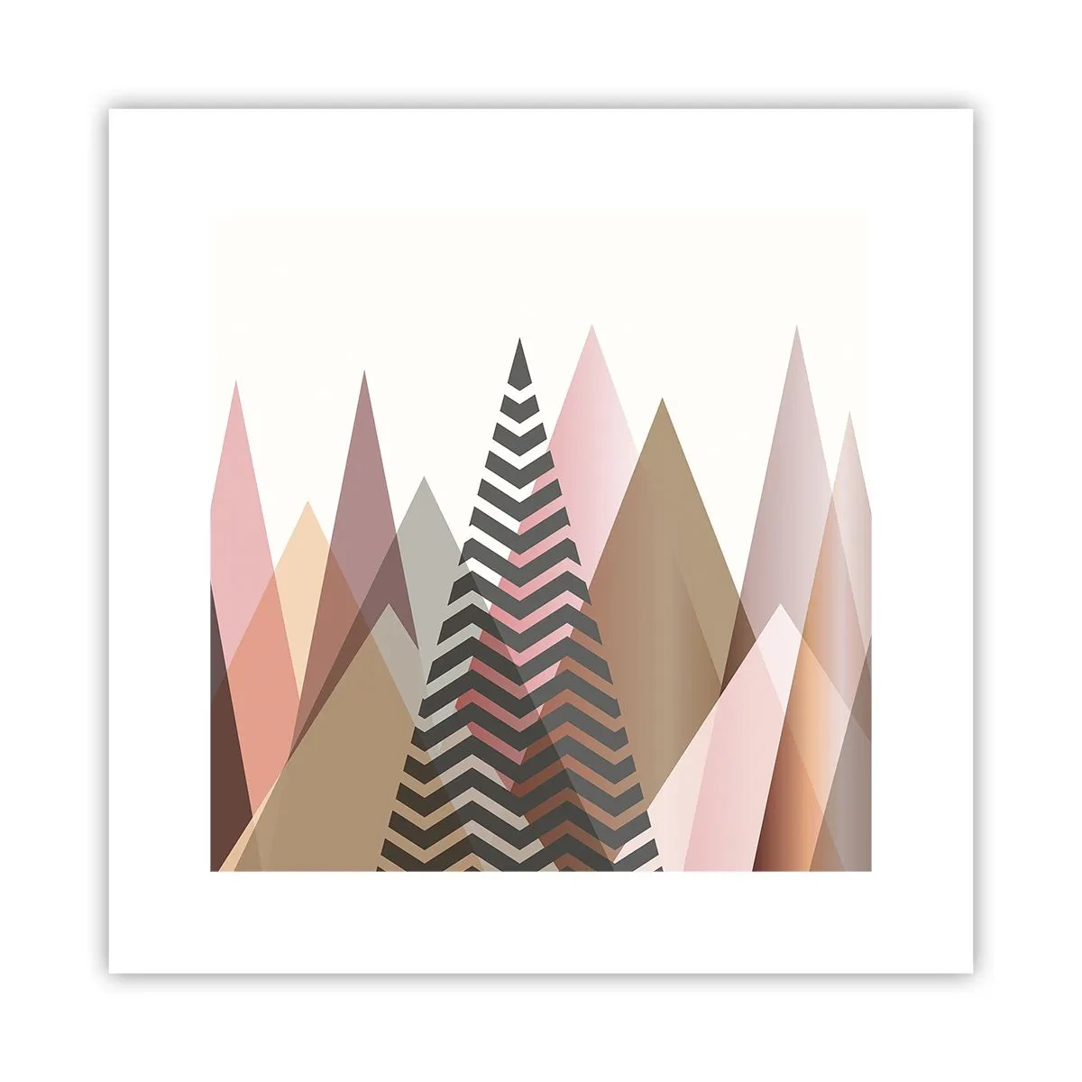 Poster - Pyramidale Aussicht - 30x30 cm