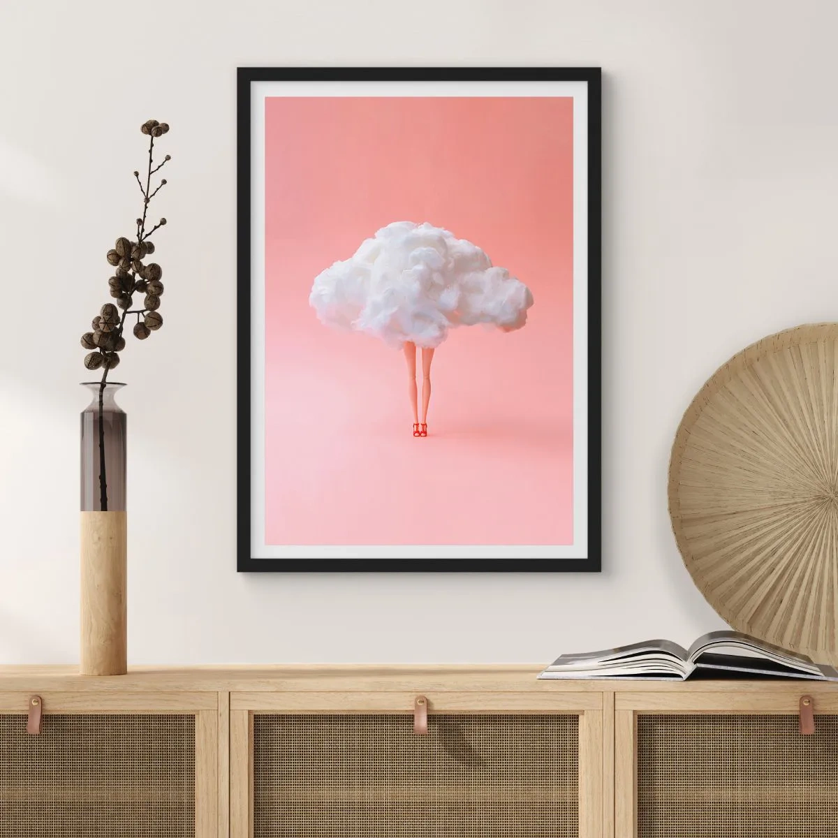 Poster in einem schwarzem Rahmen - Süßes Versprechen - 40x50 cm