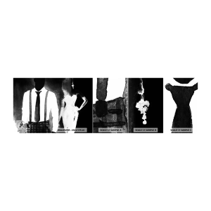 Fototapetenmuster Standard Eco - In Noir-Atmosphäre - Abstraktion, Frau und Mann, Mode - 100x30 cm