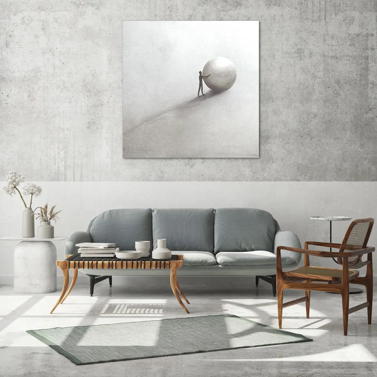 Glasbild - Bild auf glas - Das Spiel des Lebens - 50x50 cm