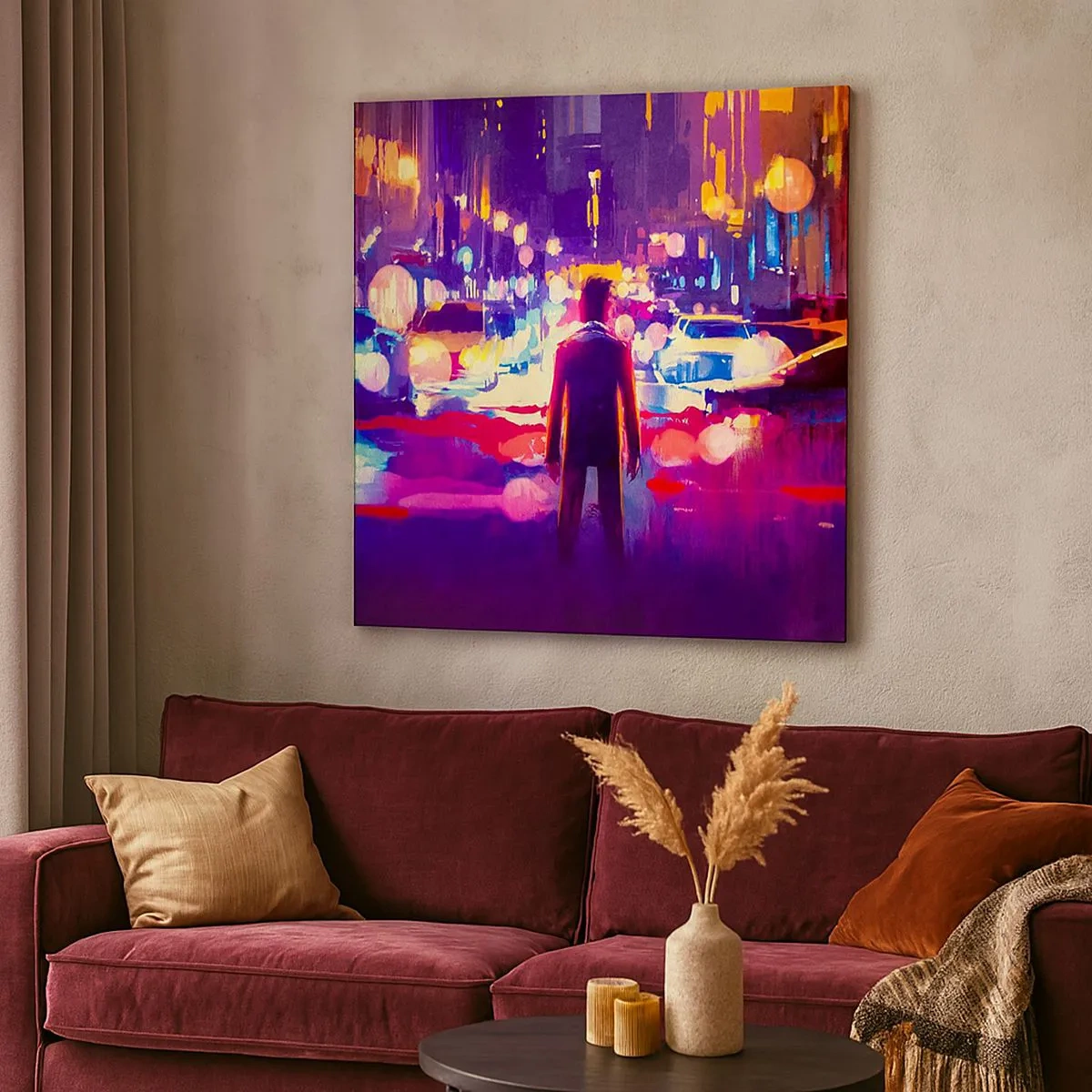 Bild auf Leinwand - Leinwandbild - Eingetaucht in das Licht - 30x30 cm