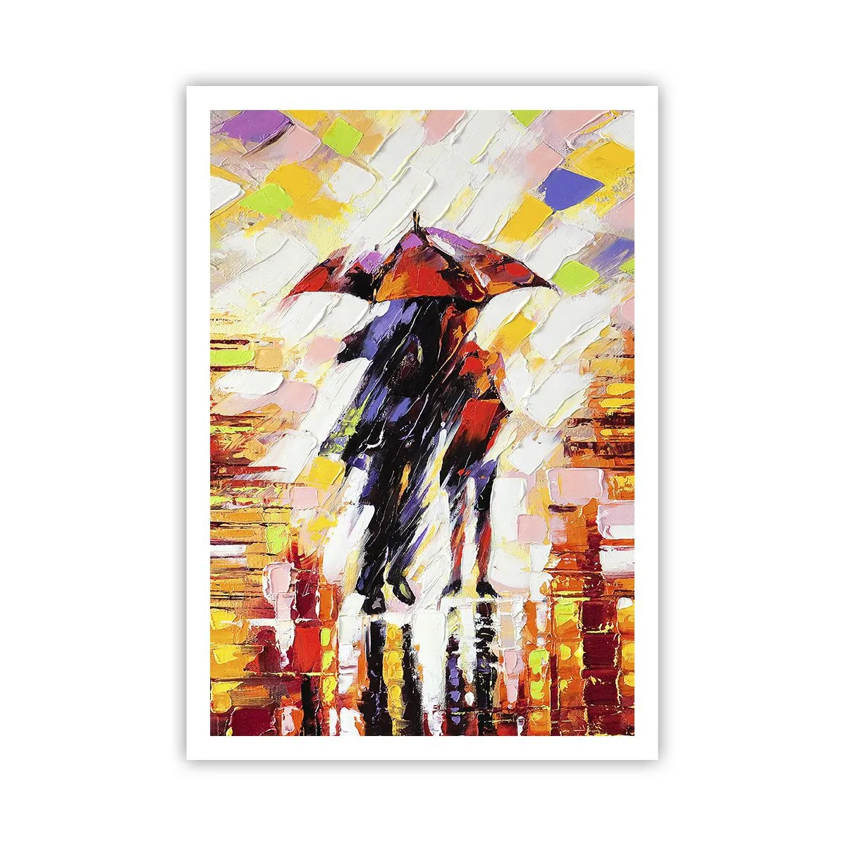 Poster - Gemeinsam durch die Nacht und den Regen - 70x100 cm