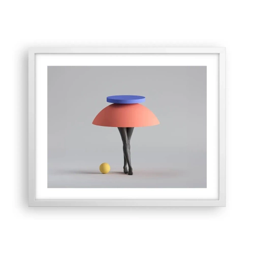 Poster in einem weißen Rahmen - Surrealistische Komposition - 50x40 cm