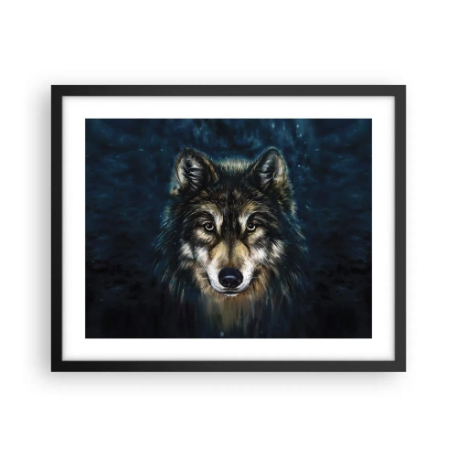 Poster in einem schwarzem Rahmen - Alpha? Und Omega - 50x40 cm