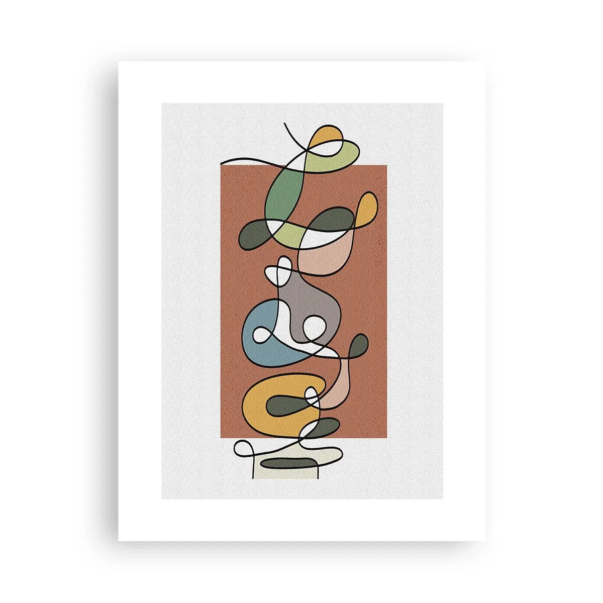 Poster - Abstraktion: bunter Tanz - 30x40 cm