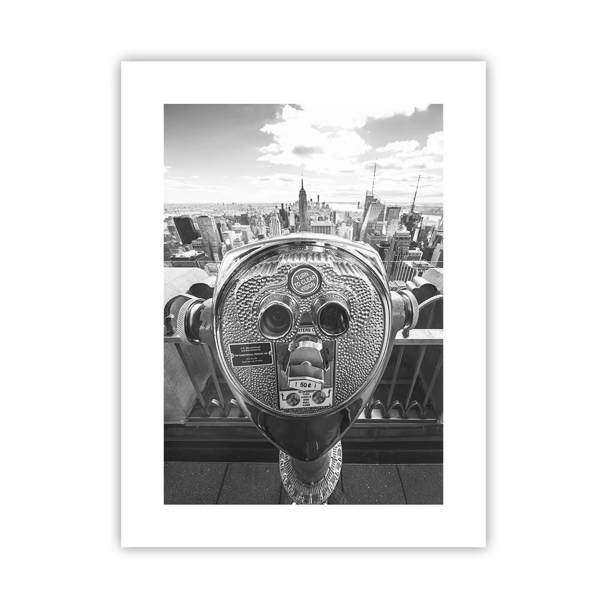 Poster - Stadt über den Städten - 30x40 cm