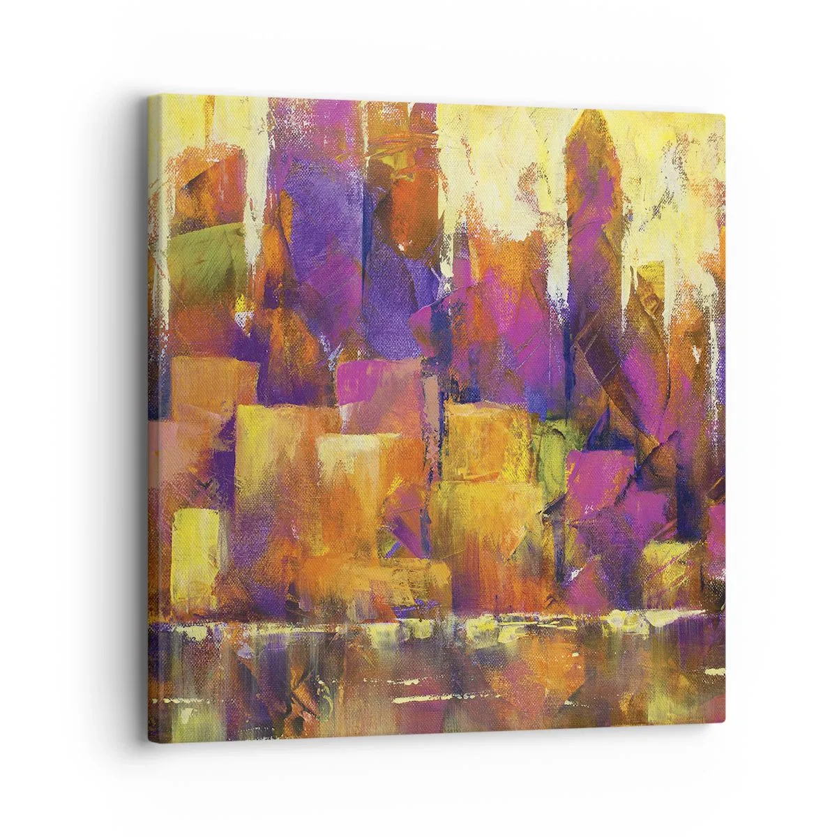 Bild auf Leinwand - Leinwandbild - Metropolitische Komposition - 30x30 cm
