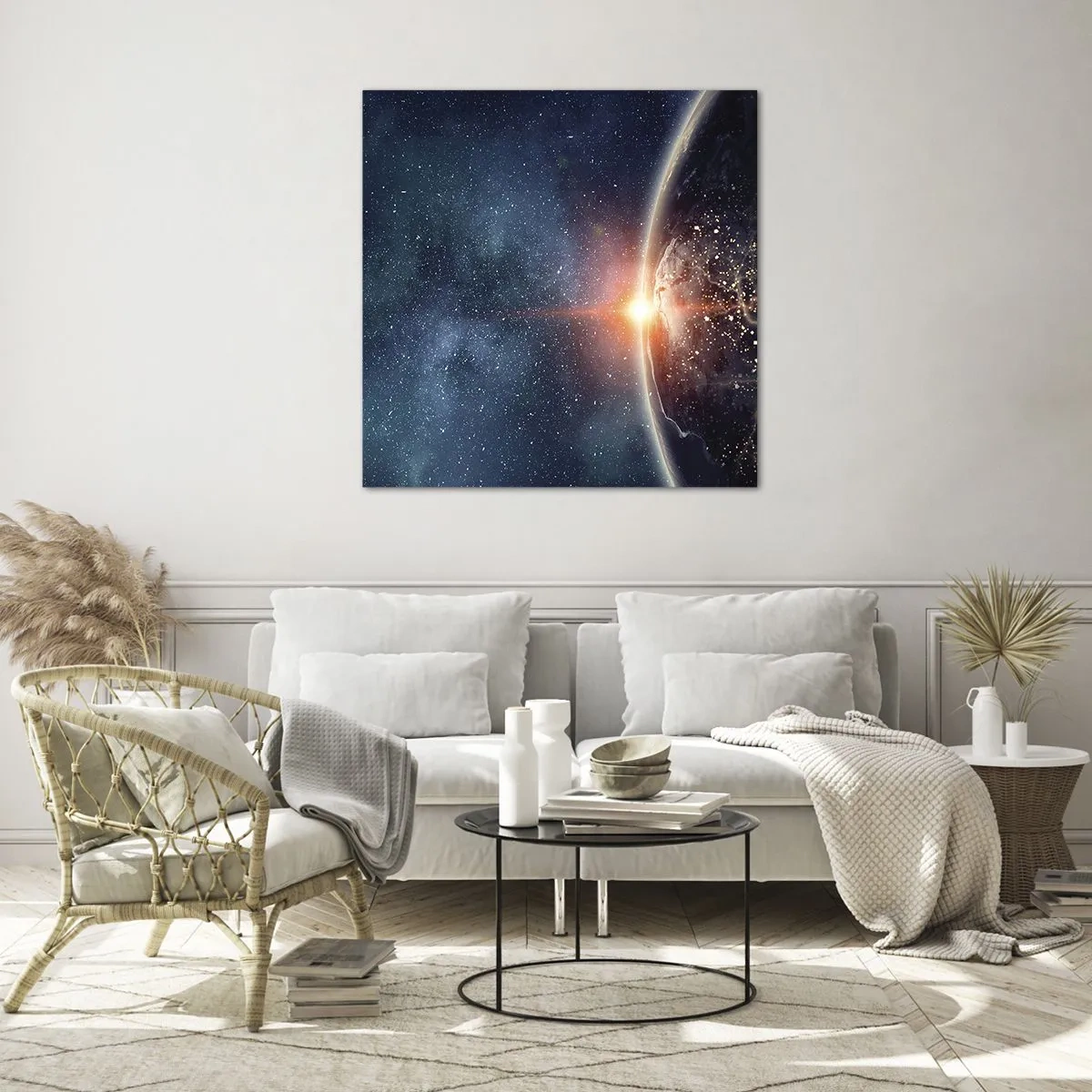 Glasbild - Bild auf glas - In einer neuen Perspektive - 70x70 cm