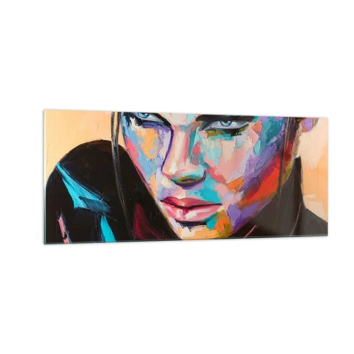 Glasbild - Bild auf glas - Wild im Herzen - 100x40 cm