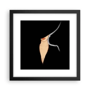 Poster in einem schwarzem Rahmen - Eleganz und Stil - 30x30 cm