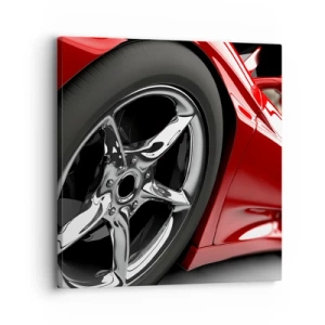 Bild auf Leinwand - Leinwandbild - Für Schnelligkeit gebaut - 30x30 cm