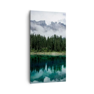 Bild auf Leinwand - Leinwandbild - Leise, leise, lass uns das Trinkwasser nicht wecken ... - 55x100 cm