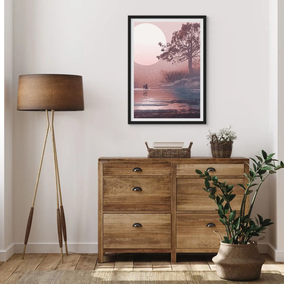Poster in einem schwarzem Rahmen - Wunder der Nacht - 40x50 cm