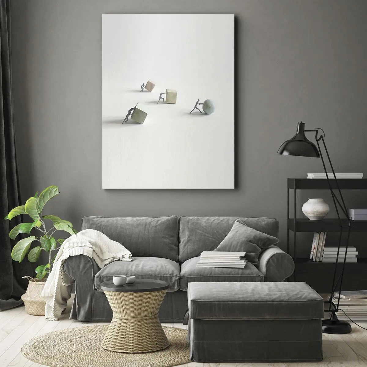 Bild auf Leinwand - Leinwandbild - Pures Leben - 55x100 cm