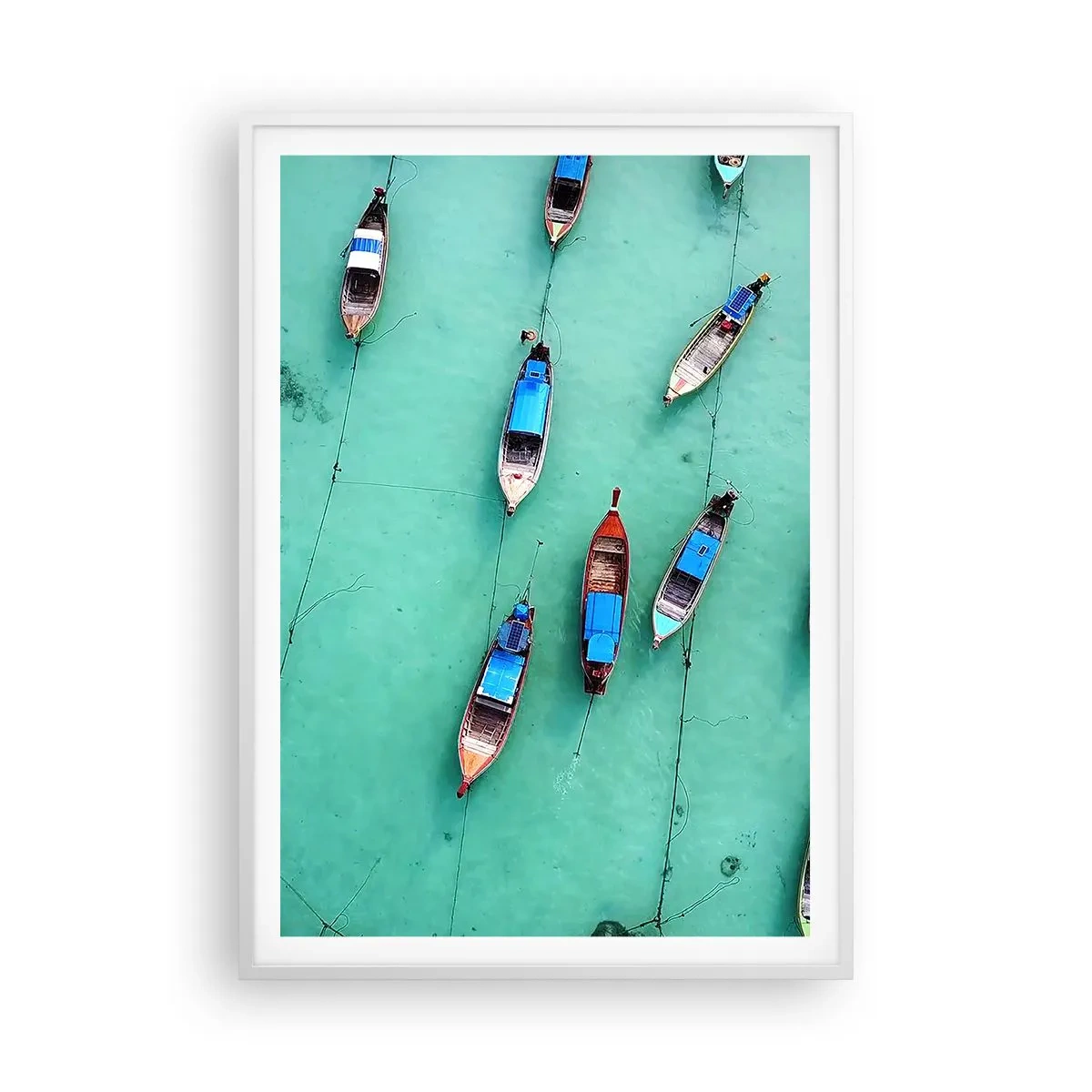 Poster in einem weißen Rahmen - In freudiger Erwartung - 70x100 cm