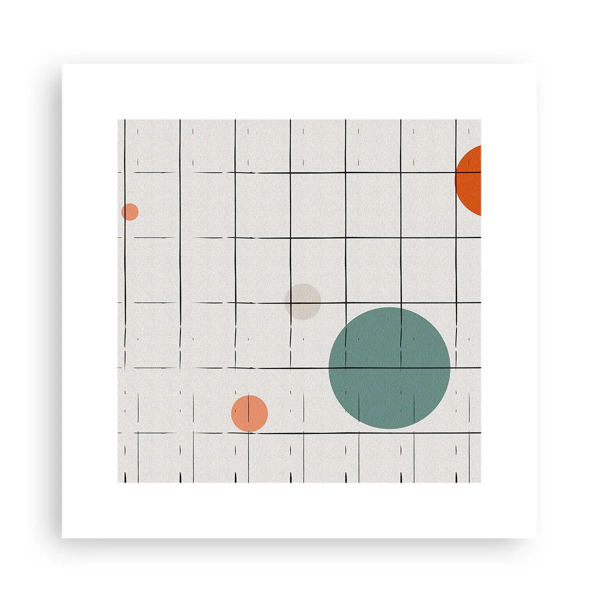 Poster - Gefangen. Wir oder sie? - 30x30 cm