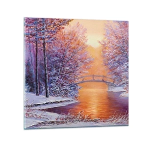 Glasbild - Bild auf glas - Treffen wir uns hier - 70x70 cm