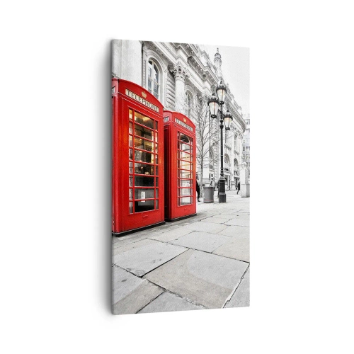 Bild auf Leinwand - Leinwandbild - Willkommen in London - 45x80 cm