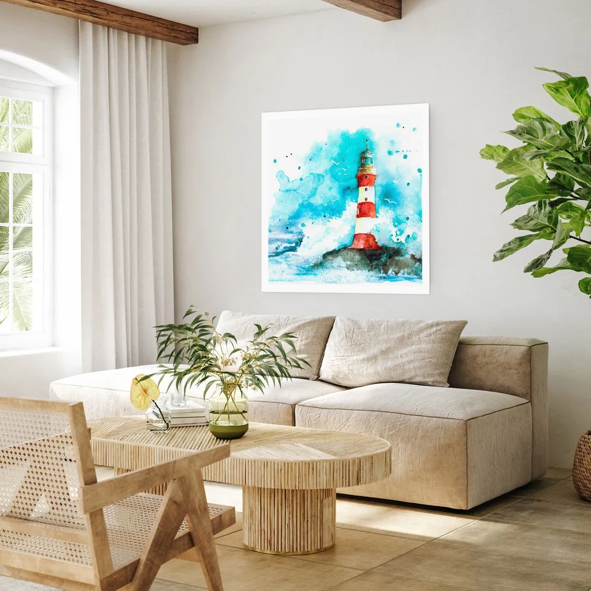 Poster - Einheit der Elemente - 30x30 cm