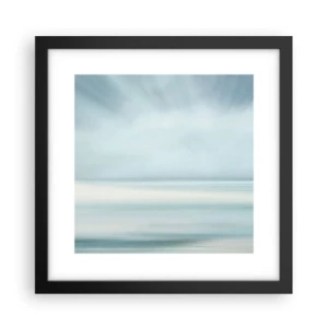 Poster in einem schwarzem Rahmen - Frieden bis zum Horizont - 30x30 cm