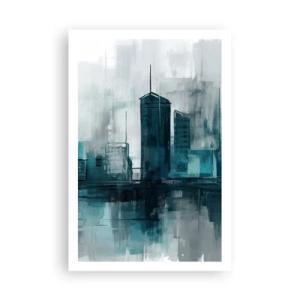 Poster - Eine Stadt in der Farbe des Regens - 61x91 cm