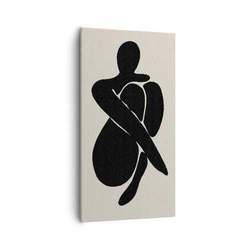Bild auf Leinwand - Leinwandbild - In deinen eigenen Armen - 55x100 cm